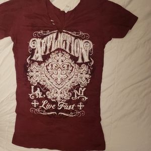 Embellished Affliction shirt
